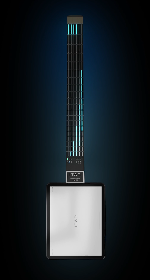 itar guitar with tablet verticle